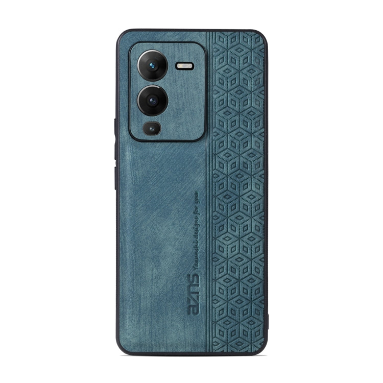 For vivo S15 Pro AZNS 3D Embossed Skin Feel Phone Case(Dark Green)