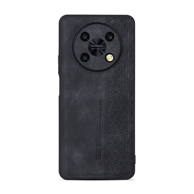 For Huawei Enjoy 50 Pro / nova Y90 AZNS 3D Embossed Skin Feel Phone Case(Black)