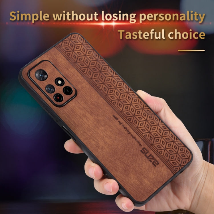 For Xiaomi Redmi Note 11T 5G AZNS 3D Embossed Skin Feel Phone Case(Sapphire Blue)