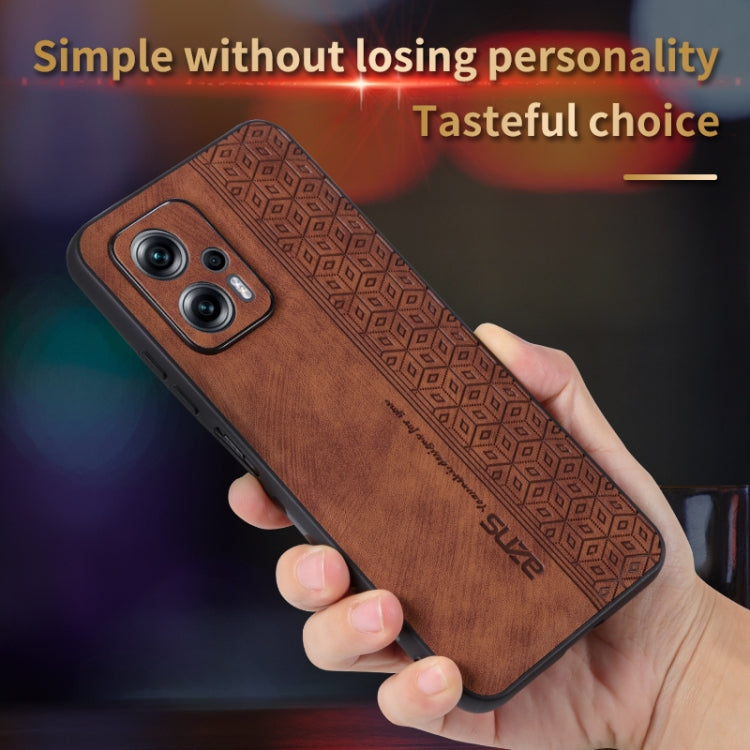 For Xiaomi Redmi Note 11T Pro 5G AZNS 3D Embossed Skin Feel Phone Case(Purple)