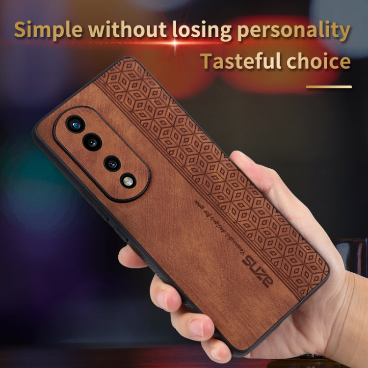 For Honor 70 AZNS 3D Embossed Skin Feel Phone Case(Purple)