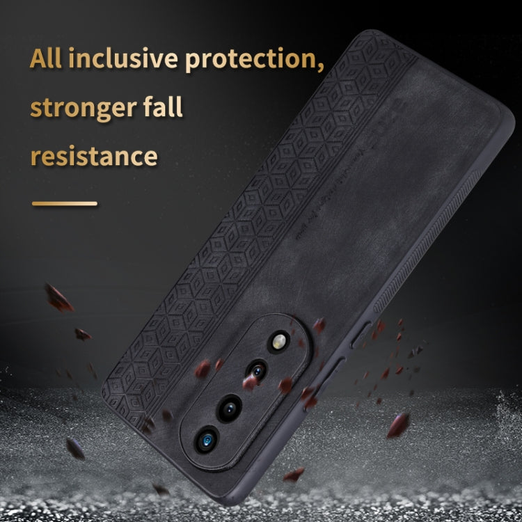 For Honor 70 Pro / 70 Pro+ AZNS 3D Embossed Skin Feel Phone Case(Sapphire Blue)