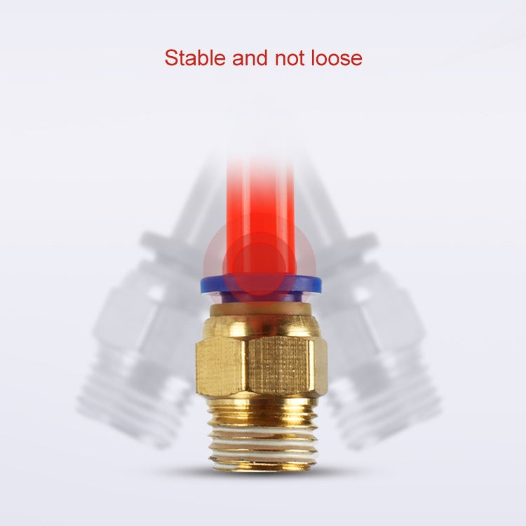 PC4-02 LAIZE 10pcs PC Male Thread Straight Pneumatic Quick Fitting Connector
