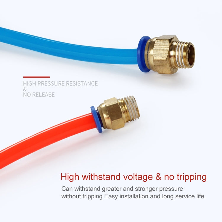 PC8-01 LAIZE 10pcs PC Male Thread Straight Pneumatic Quick Fitting Connector