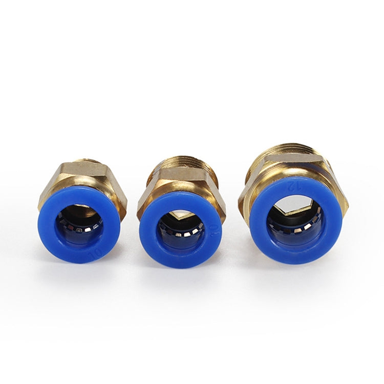 PC12-04 LAIZE 10pcs PC Male Thread Straight Pneumatic Quick Fitting Connector