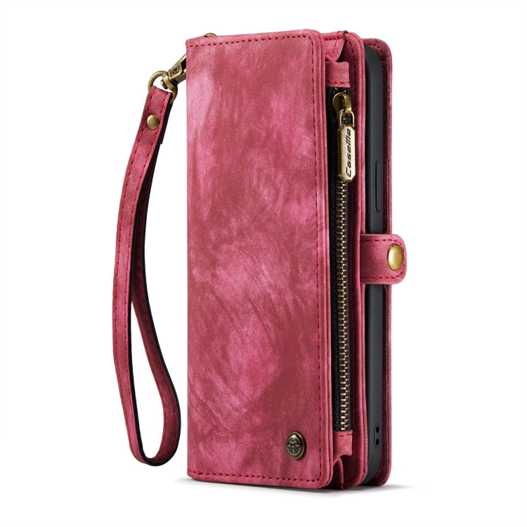 For iPhone 14 Plus CaseMe 008 Detachable Multifunctional Leather Phone Case(Red)
