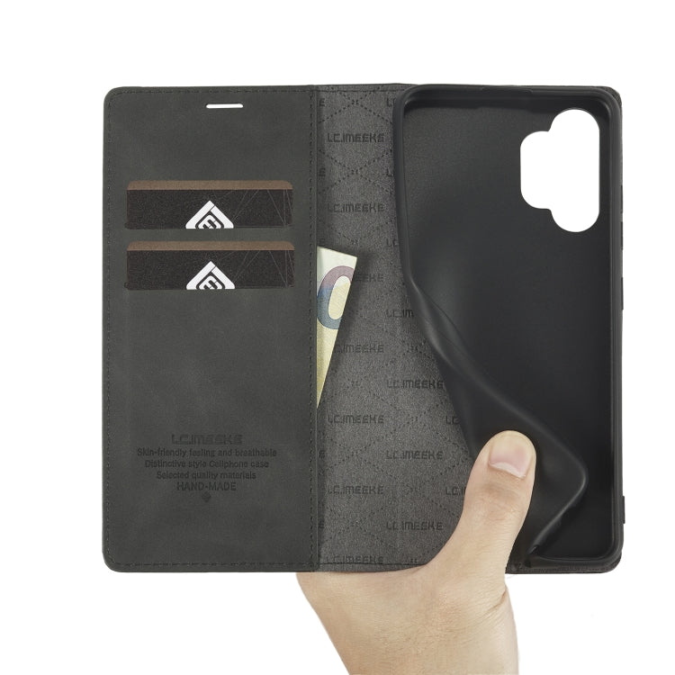 LC.IMEEKE Strong Magnetism Ultra-thin Matte Leather Case, For Samsung Galaxy A13 4G/5G
