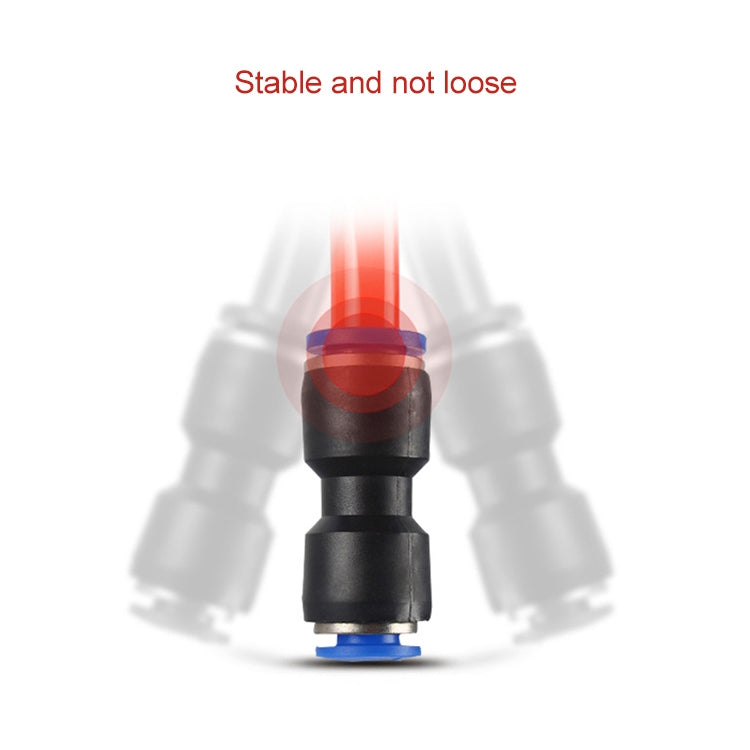 PU-6 LAIZE 10pcs PU Plastic Straight Pneumatic Quick Fitting Connector