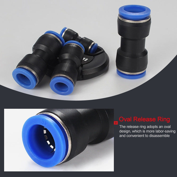 PU-6 LAIZE 10pcs PU Plastic Straight Pneumatic Quick Fitting Connector