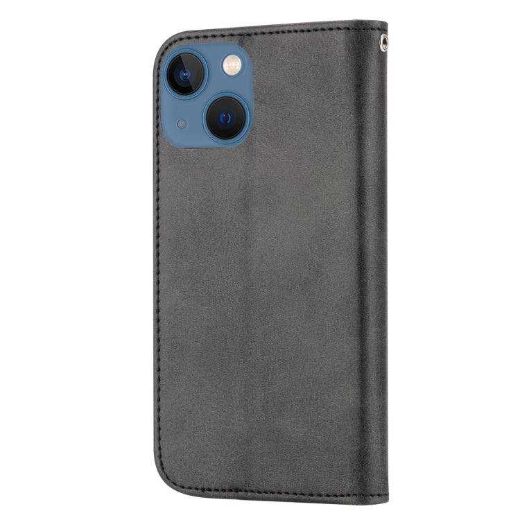 Cubic Grid Calf Texture Magnetic Closure Leather Phone Case, For iPhone 13 mini, For iPhone 13, For iPhone 13 Pro, For iPhone 13 Pro Max
