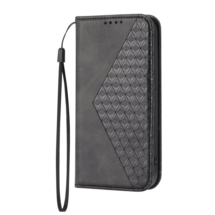 Cubic Grid Calf Texture Magnetic Closure Leather Phone Case, For iPhone 12 mini, For iPhone 12 / 12 Pro, For iPhone 12 Pro Max, For iPhone 11