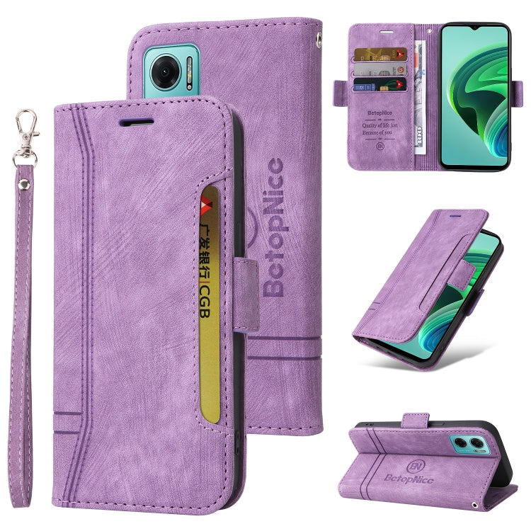 BETOPNICE Dual-side Buckle Leather Phone Case, For Honor X9 4G / 5G / Honor X30, For Motorola Moto E20 / E30 / E40, For Xiaomi Redmi Note 11E 5G, For Xiaomi 11T / 11T Pro