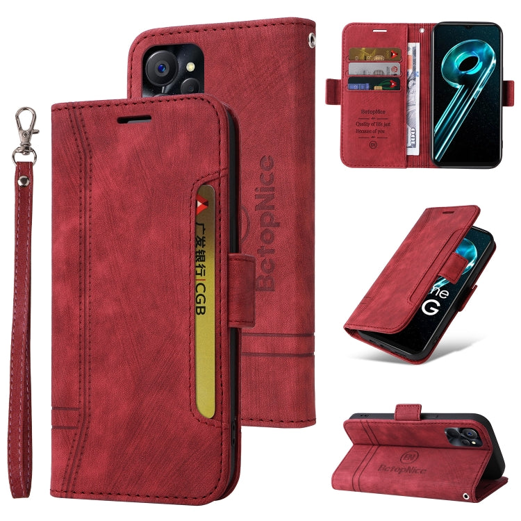 BETOPNICE Dual-side Buckle Leather Phone Case, For OPPO Reno8 5G Global, For Realme 9i 5G, For Realme 8i, For vivo Y77 5G Global