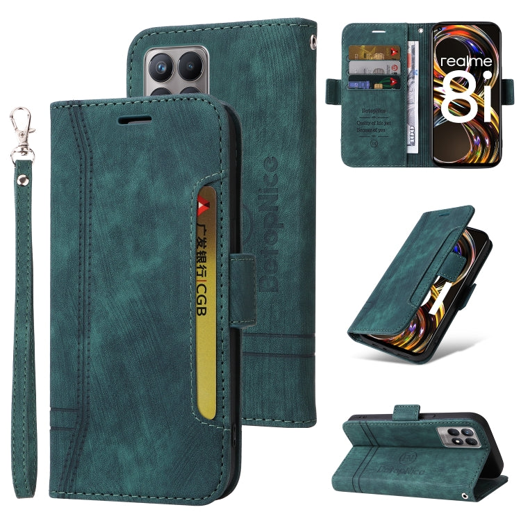 BETOPNICE Dual-side Buckle Leather Phone Case, For OPPO Reno8 5G Global, For Realme 9i 5G, For Realme 8i, For vivo Y77 5G Global