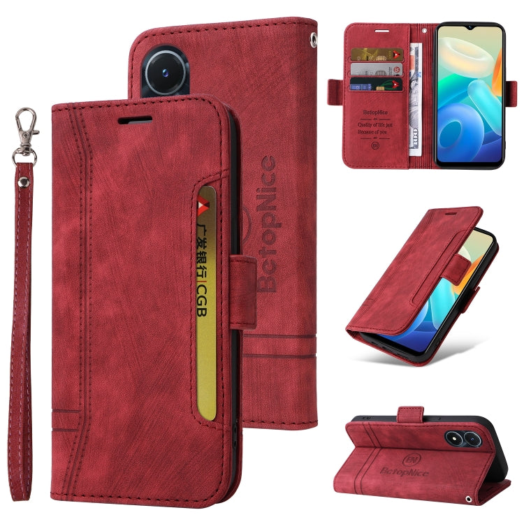 BETOPNICE Dual-side Buckle Leather Phone Case, For vivo Y02s / Y16 4G, For vivo Y75 4G / V23e 4G/5G, For vivo Y35 4G / Y22s / Y22, For vivo V25 / V25e 4G Global