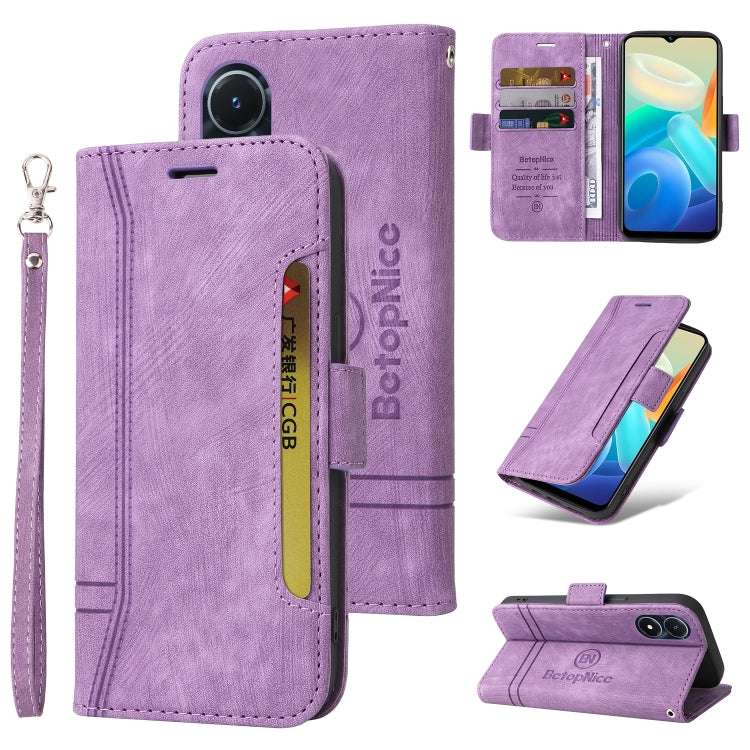 BETOPNICE Dual-side Buckle Leather Phone Case, For vivo Y02s / Y16 4G, For vivo Y75 4G / V23e 4G/5G, For vivo Y35 4G / Y22s / Y22, For vivo V25 / V25e 4G Global