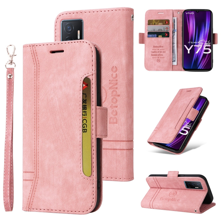 BETOPNICE Dual-side Buckle Leather Phone Case, For vivo Y02s / Y16 4G, For vivo Y75 4G / V23e 4G/5G, For vivo Y35 4G / Y22s / Y22, For vivo V25 / V25e 4G Global
