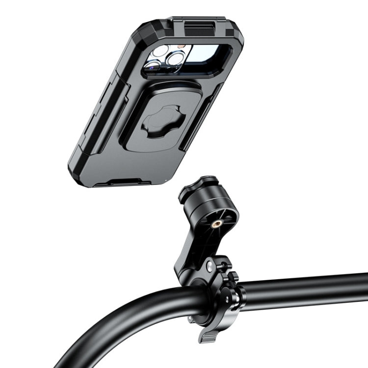 Kewig M18S-QD Motorcycle / Bicycle Waterproof Quick Release Mobile Phone Holder