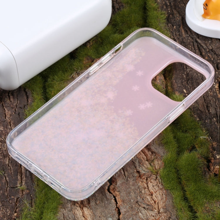 For iPhone 14 Pro Max DFANS DESIGN Snowflake Starlight Shining Phone Case(Pink)