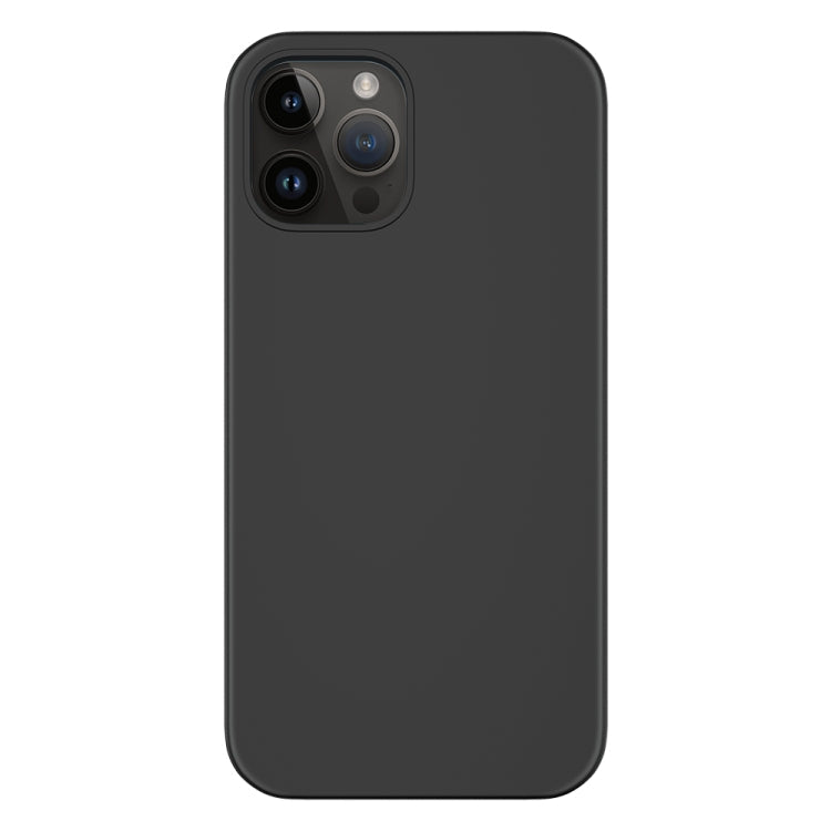 For iPhone 14 Pro Mutural Yuemu Series Liquid Silicone Microfiber Case(Black)