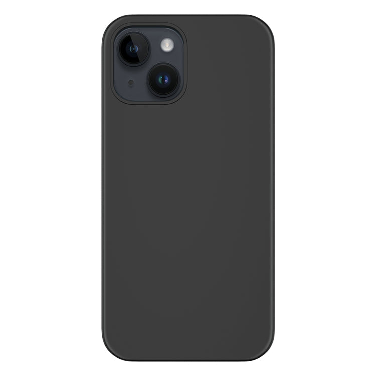 For iPhone 14 Mutural Yuemu Series Liquid Silicone Microfiber Case(Black)