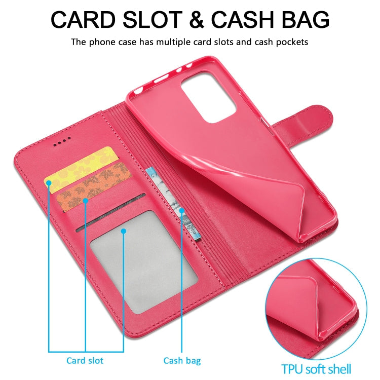 For Xiaomi 12T / 12T Pro LC.IMEEKE Calf Texture Leather Phone Case(Red)