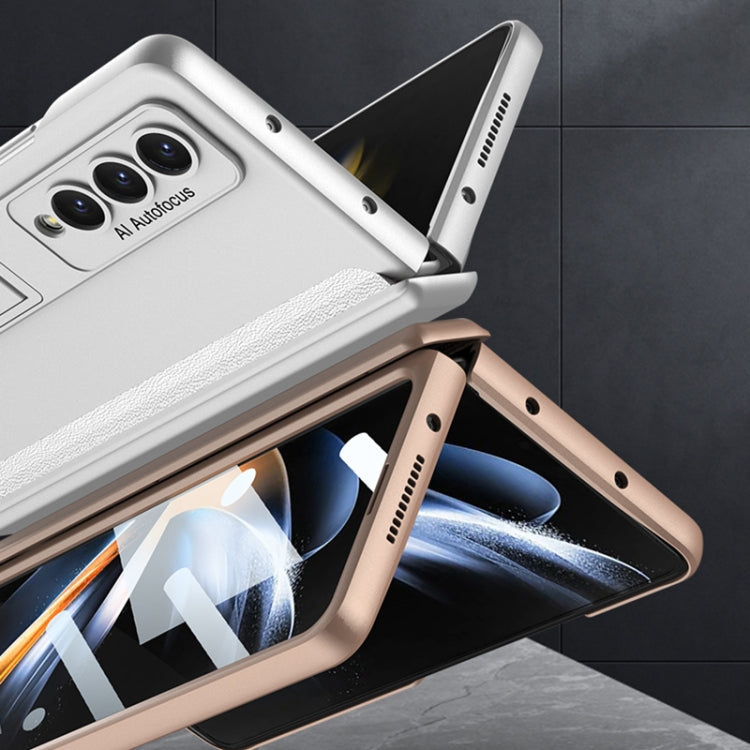 For Samsung Galaxy Z Fold4 GKK Integrated Magnetic Hinge Folding Phone Case(Mist Gold)