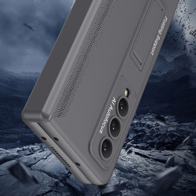 For Samsung Galaxy Z Fold4 GKK Integrated Magnetic Hinge Folding Phone Case(Mist Gold)