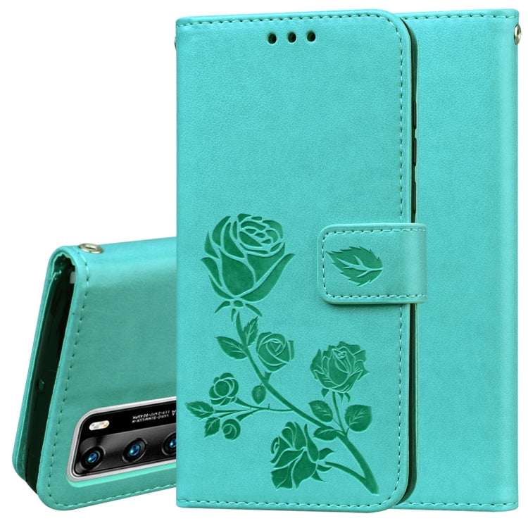 Rose Embossed Horizontal Flip PU Leather Case with Holder & Card Slots & Wallet, For Xiaomi Redmi Note 9 Pro, For Huawei P40, For Huawei P40 Lite, For Huawei P40 Pro