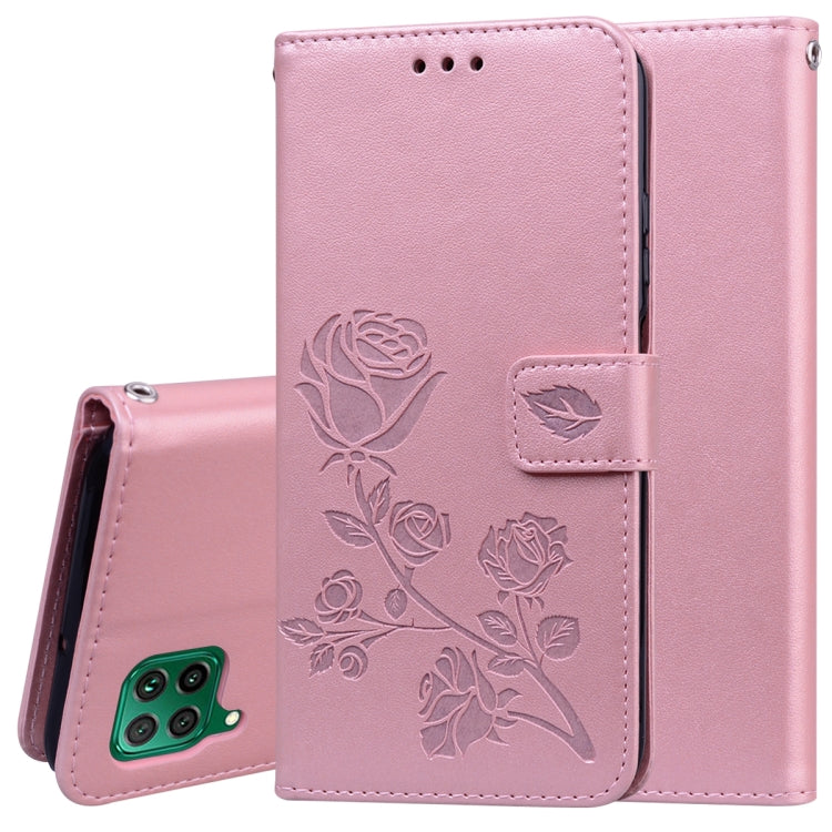 Rose Embossed Horizontal Flip PU Leather Case with Holder & Card Slots & Wallet, For Xiaomi Redmi Note 9 Pro, For Huawei P40, For Huawei P40 Lite, For Huawei P40 Pro