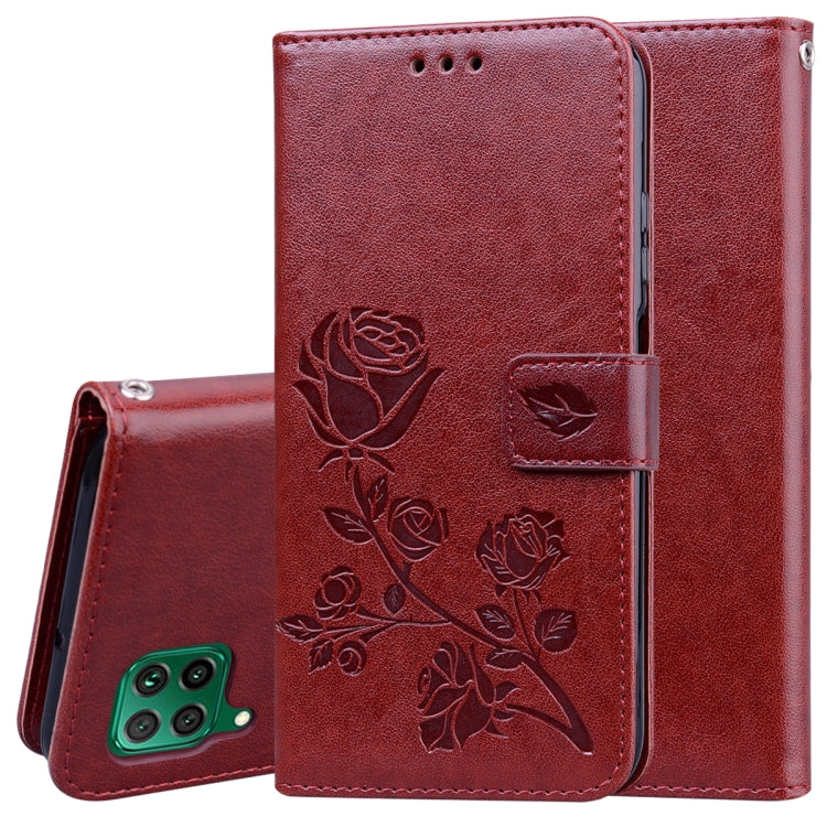 Rose Embossed Horizontal Flip PU Leather Case with Holder & Card Slots & Wallet, For Xiaomi Redmi Note 9 Pro, For Huawei P40, For Huawei P40 Lite, For Huawei P40 Pro