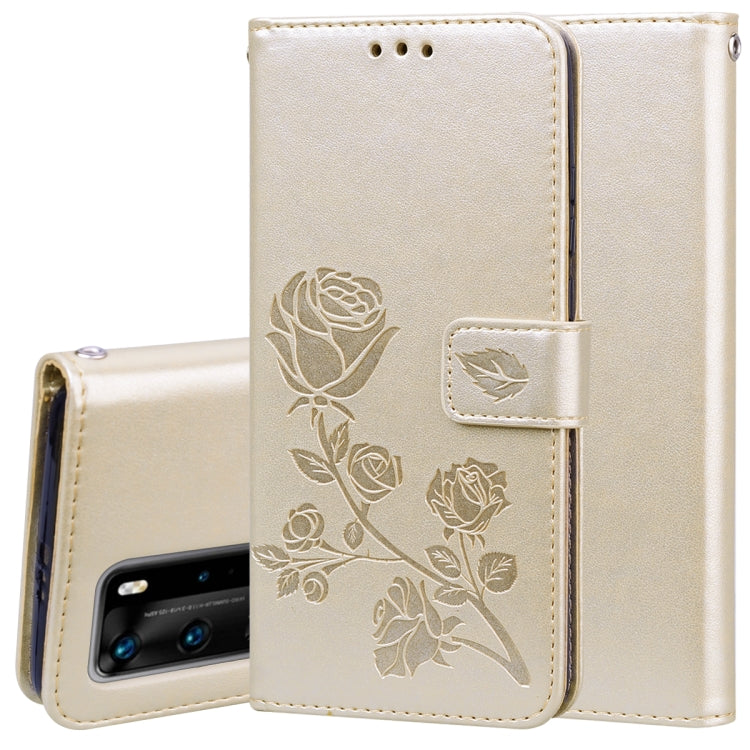 Rose Embossed Horizontal Flip PU Leather Case with Holder & Card Slots & Wallet, For Xiaomi Redmi Note 9 Pro, For Huawei P40, For Huawei P40 Lite, For Huawei P40 Pro