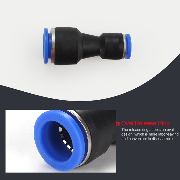 PG12-8 LAIZE 10pcs Plastic Reducing Straight Pneumatic Quick Fitting Connector
