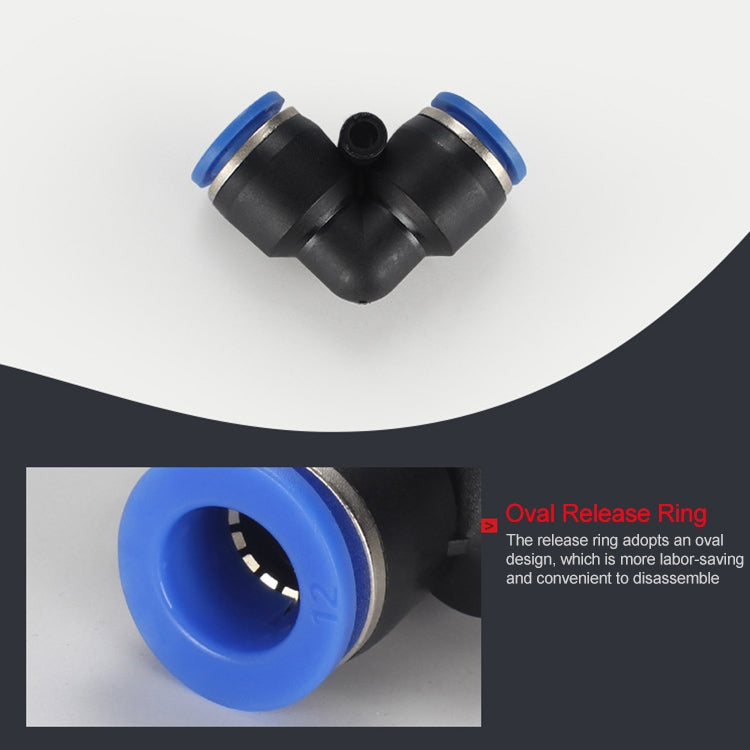 PV-8 LAIZE 10pcs Plastic Elbow Pneumatic Quick Fitting Connector