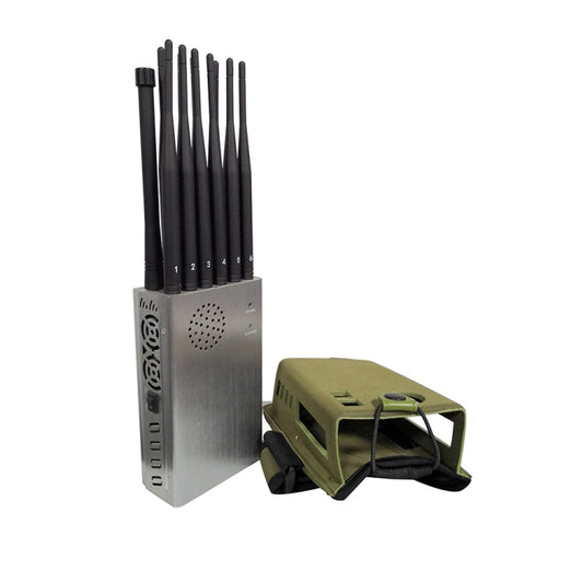 JAX-121A-12A 2G/3G/4G/5.8G/WIFI/GPS/LOJACK Mobile Signal Jammer with Remote Control. [THIS ITEM WILL NOT SHIPPED TO USA]