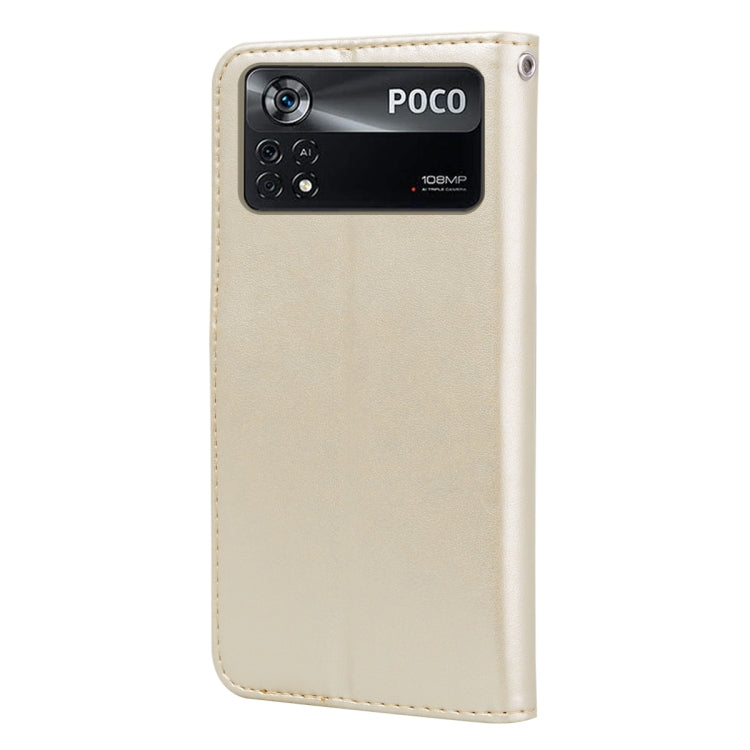 Rose Embossed Flip PU Leather Phone Case, For Xiaomi Poco M4 Pro 4G, For Xiaomi Poco X4 Pro 5G