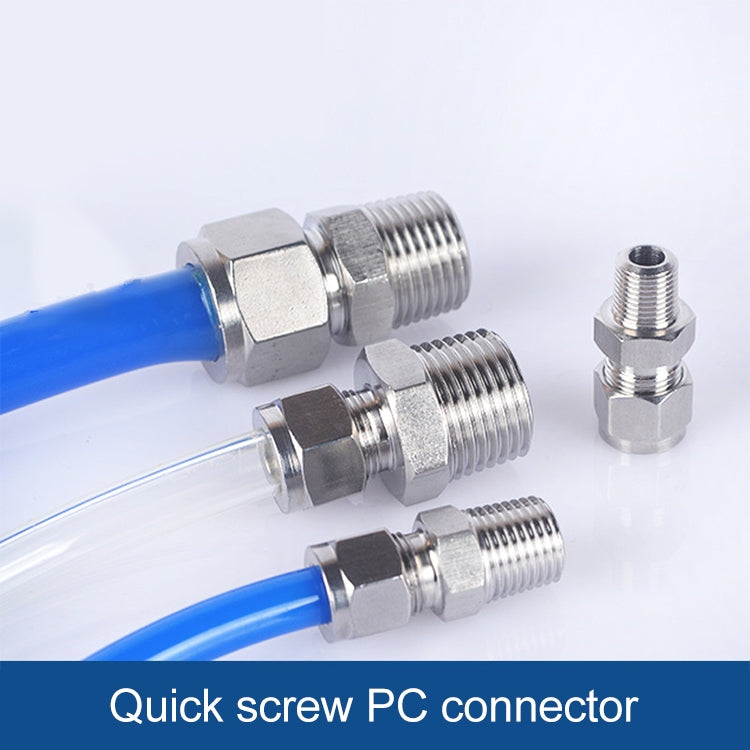 PC8-03 LAIZE 2pcs Nickel Plated Copper Pneumatic Quick Fitting Connector