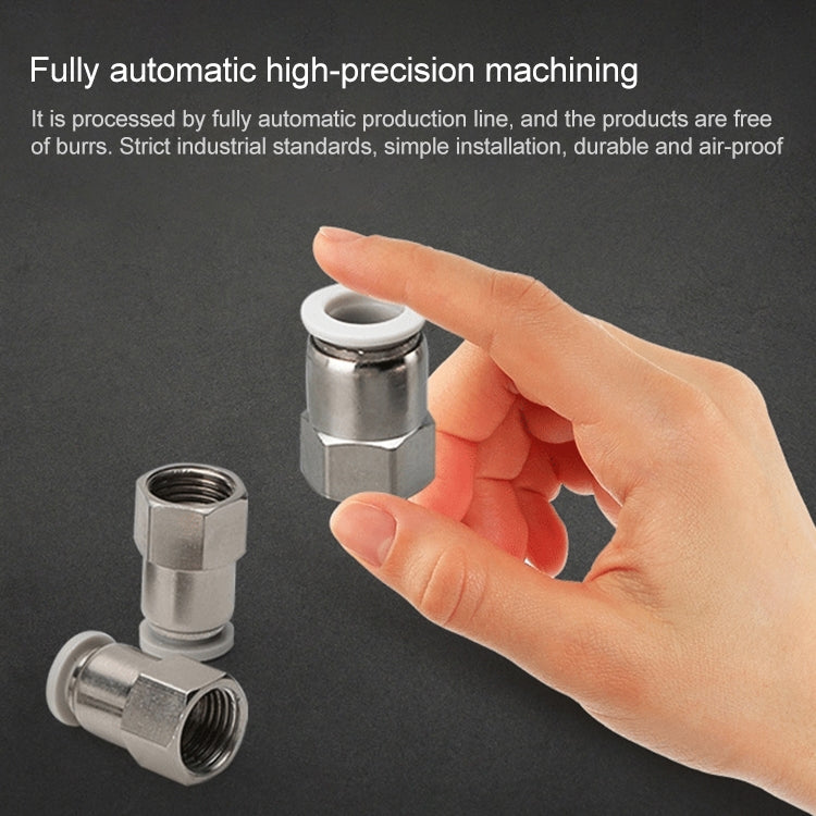 PCF4-01 LAIZE 10pcs Female Thread Straight Pneumatic Quick Fitting Connector