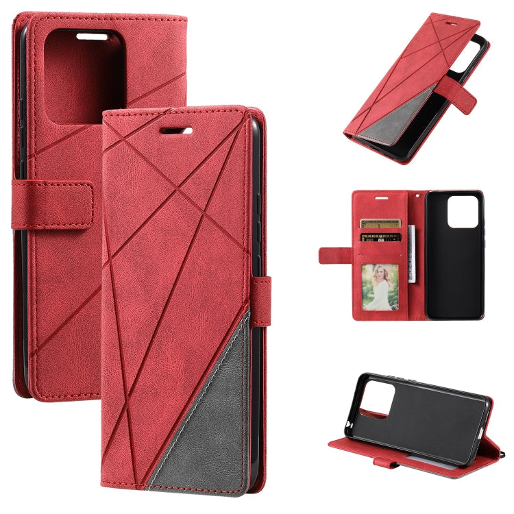 Skin Feel Splicing Leather Phone Case, For Xiaomi Redmi 10A, For OPPO Find X5, For Xiaomi Redmi 10 Prime+ 5G, For Sony Xperia 1 IV