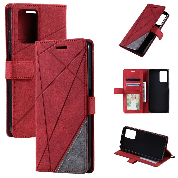 Skin Feel Splicing Leather Phone Case, For Xiaomi Redmi 10A, For OPPO Find X5, For Xiaomi Redmi 10 Prime+ 5G, For Sony Xperia 1 IV
