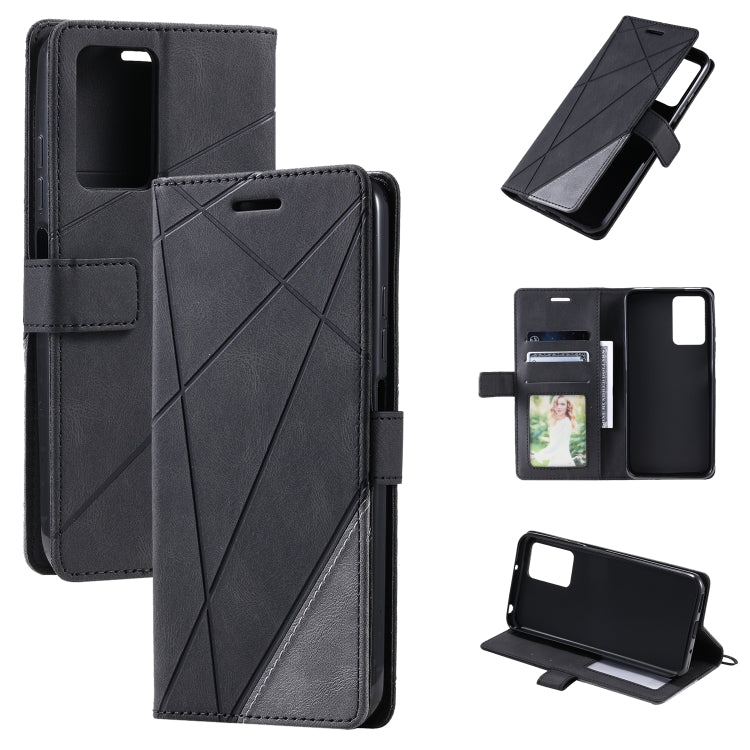 Skin Feel Splicing Leather Phone Case, For Xiaomi Redmi 10A, For OPPO Find X5, For Xiaomi Redmi 10 Prime+ 5G, For Sony Xperia 1 IV