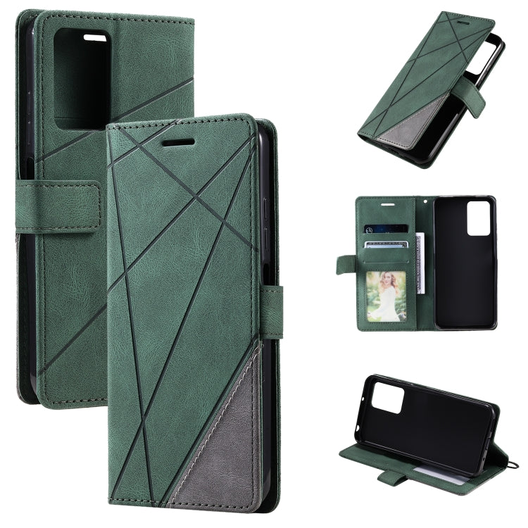 Skin Feel Splicing Leather Phone Case, For Xiaomi Redmi 10A, For OPPO Find X5, For Xiaomi Redmi 10 Prime+ 5G, For Sony Xperia 1 IV