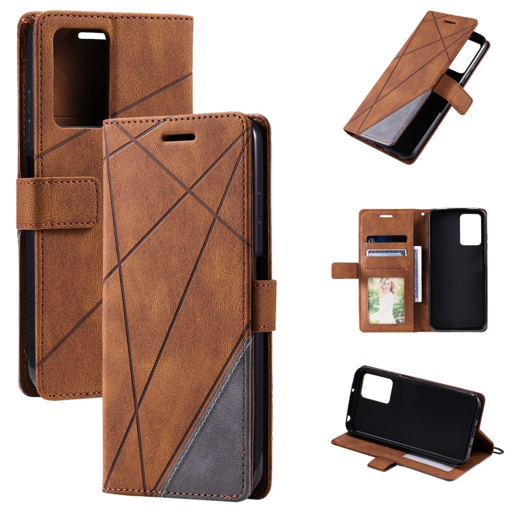 Skin Feel Splicing Leather Phone Case, For Xiaomi Redmi 10A, For OPPO Find X5, For Xiaomi Redmi 10 Prime+ 5G, For Sony Xperia 1 IV
