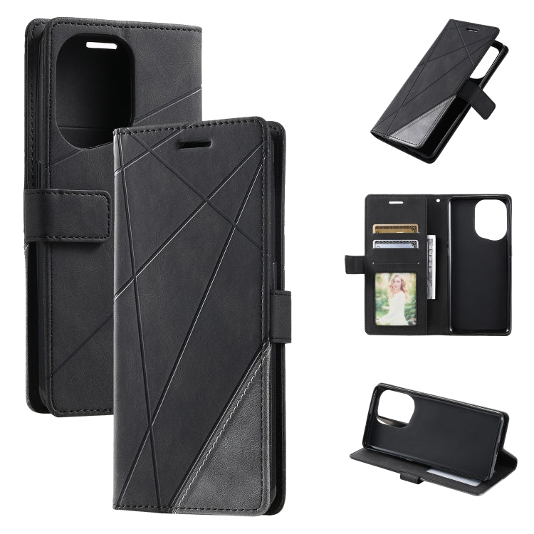 Skin Feel Splicing Leather Phone Case, For Xiaomi Redmi 10A, For OPPO Find X5, For Xiaomi Redmi 10 Prime+ 5G, For Sony Xperia 1 IV