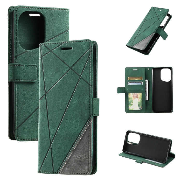 Skin Feel Splicing Leather Phone Case, For Xiaomi Redmi 10A, For OPPO Find X5, For Xiaomi Redmi 10 Prime+ 5G, For Sony Xperia 1 IV