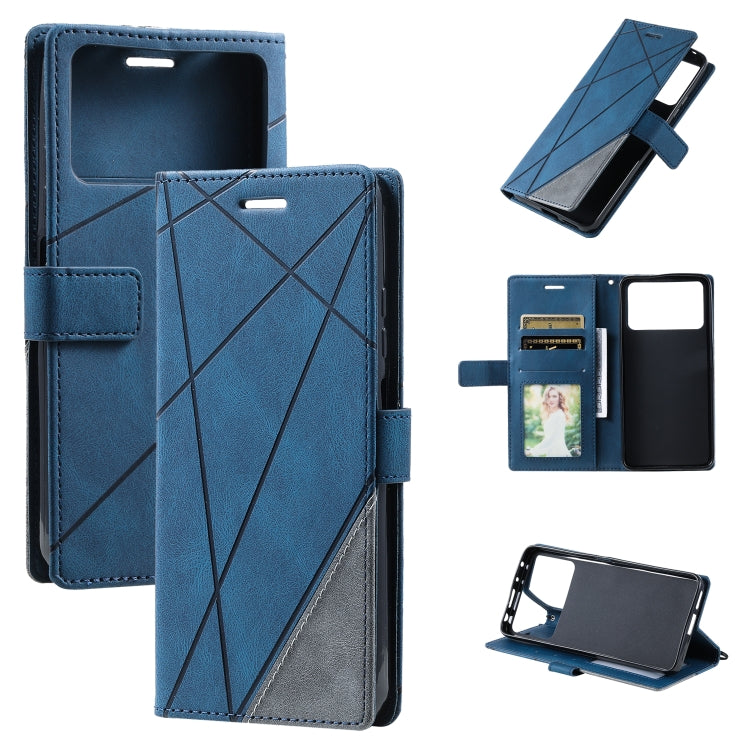 Skin Feel Splicing Leather Phone Case, For Sony Xperia 10 IV, For Xiaomi Redmi Note 11T Pro 5G, For Xiaomi Poco M4 5G, For OPPO Find X5 Pro