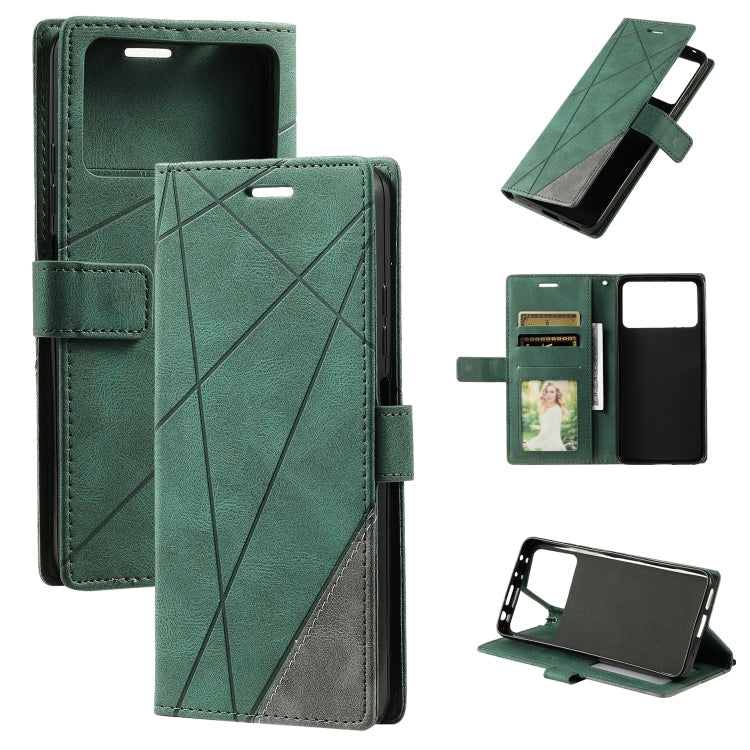 Skin Feel Splicing Leather Phone Case, For Sony Xperia 10 IV, For Xiaomi Redmi Note 11T Pro 5G, For Xiaomi Poco M4 5G, For OPPO Find X5 Pro