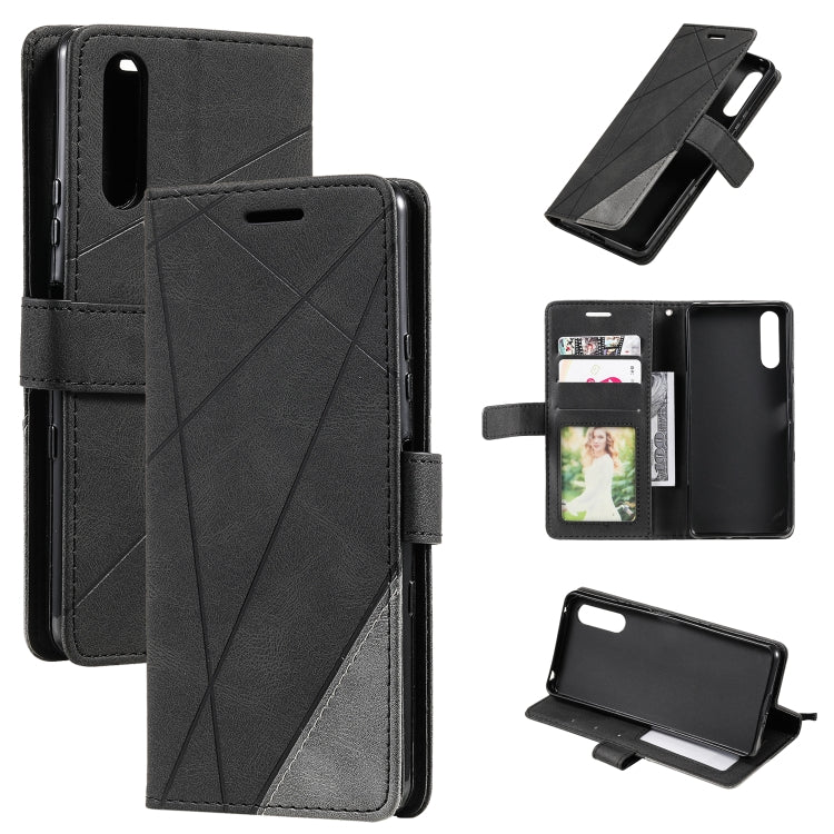 Skin Feel Splicing Leather Phone Case, For Xiaomi Redmi 10A, For OPPO Find X5, For Xiaomi Redmi 10 Prime+ 5G, For Sony Xperia 1 IV