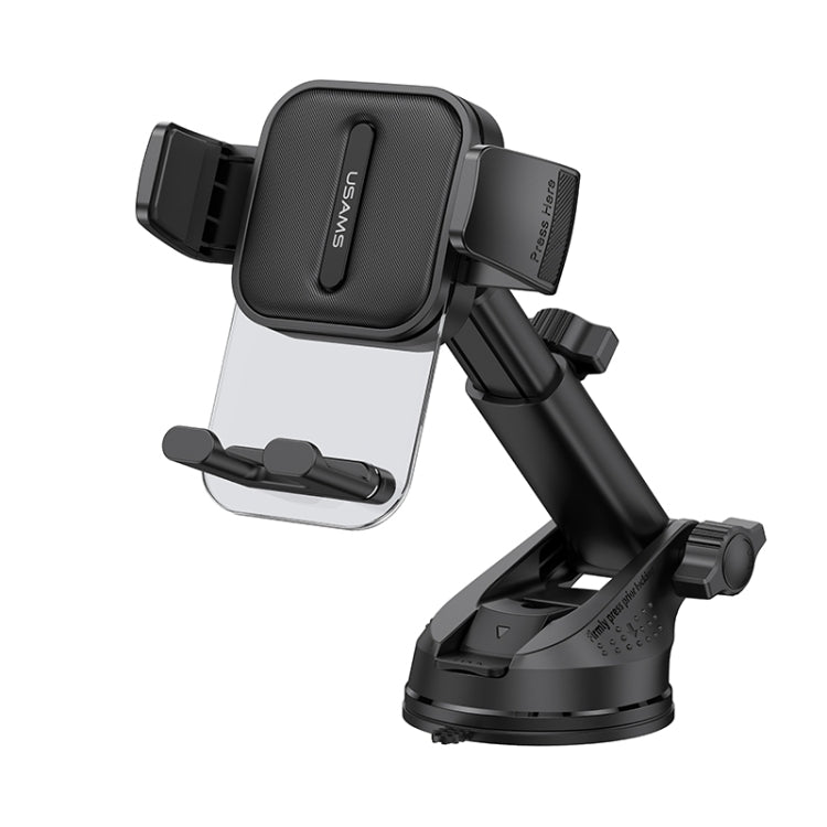 USAMS US-ZJ072 Car Center Console Retractable Transparent Holder(Black)