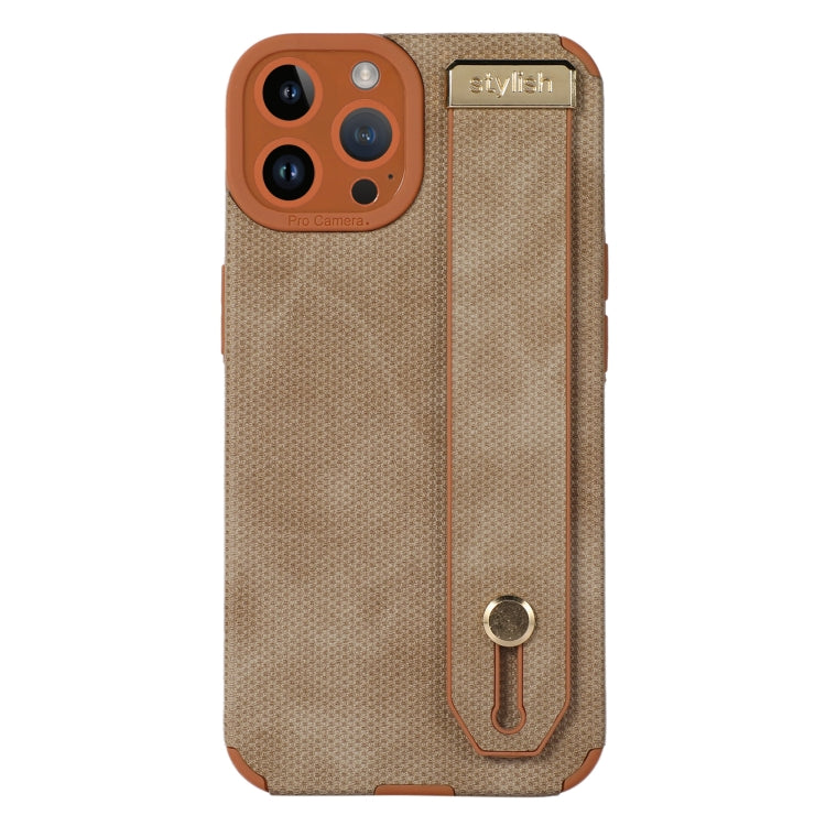 Wrist Strap TPU Leather Phone Case, For iPhone 14, For iPhone 14 Plus, For iPhone 14 Pro, For iPhone 14 Pro Max, For iPhone 13